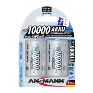 1x2 Ansmann NiMH rech.bat. 10000 Mono D 9300 mAh