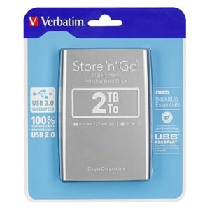 Verbatim Store n Go 2,5  2TB USB 3.0 silver    53189
