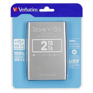 Verbatim Store n Go 2,5 2TB USB 3.0 silver