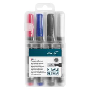 Pica permanent Marker 1-4mm assorted with Instant-White
