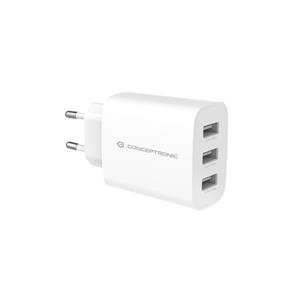 Conceptronic ALTHEA13W 3-Port 30W USB-Charger