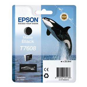 Epson ink cartridge matte black T 7608N