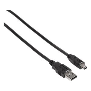 Hama USB 2.0 Cable B5 Pin USB A - mini USB B black 1,8m