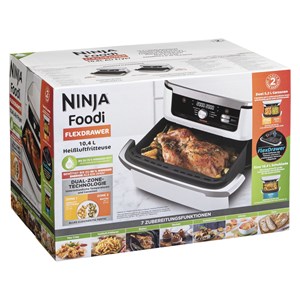 Ninja AF500EUWH Foodi FlexDrawer 10,4l, weiß