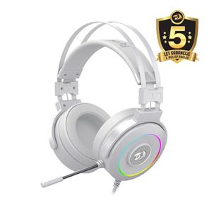 HEADSET - REDRAGON LAMIA 2 H320 RGB WITH STAND - WHITE