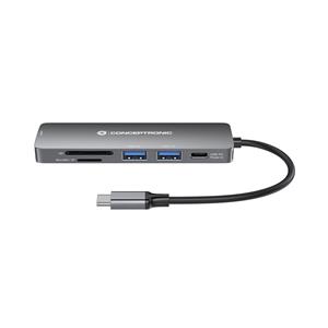 Conceptronic DONN11G 6-in-1 USB-C Adapter 2