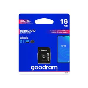 Goodram Micro SDHC CL 10 16GB + Adapter - Oštećeno pakiranje • ISPORUKA ODMAH