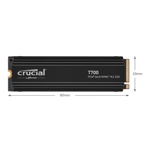 Crucial T700 with heatsink   2TB PCIe Gen5 NVMe M.2 SSD 6