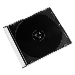 1x25 Slim CD Jewel Case transparent/black 51167 2