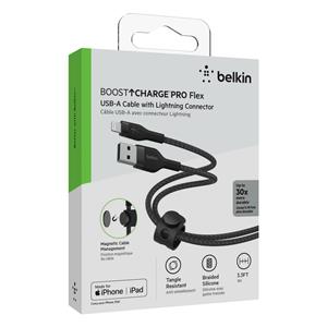 Belkin Flex Lightning/USB-A 1m mfi cert., black CAA010bt1MBK 6