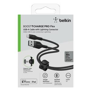 Belkin Flex Lightning/USB-A 1m mfi cert., black CAA010bt1MBK 7