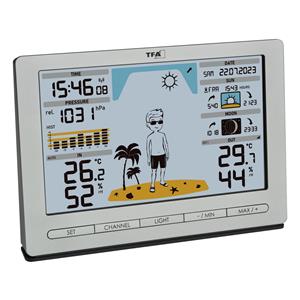 TFA 35.1097.54 silber METEO JACK Funk-Wetterstation 2