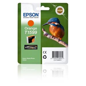 "Epson Tinte 5LB T1599 ink cartridge orange standard capacity 1-pack blister without alarm Stylus Photo R2000"