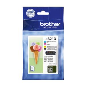 "Brother LC-3213VAL black Cyan Magenta Yellow"