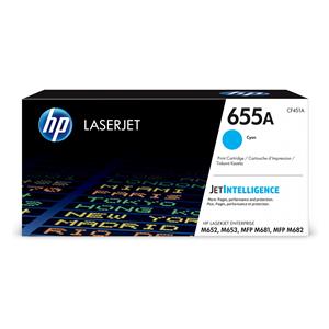 "HP 655A Original LaserJet Toner Cyan"