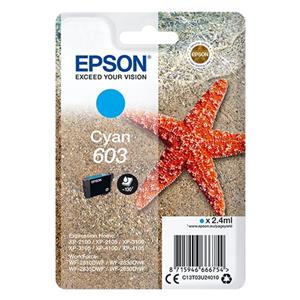 "Epson Tinte 603 C13T03U24010 Cyan bis zu 130 Seiten"