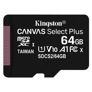 64GB Kingston Canvas Select Plus MicroSDXC 100MB/s +Adapter