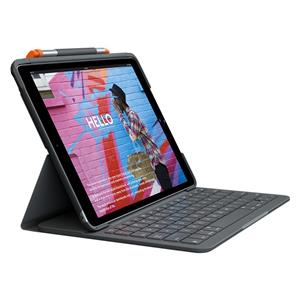 Logitech Slim Folio Bluetooth Keyboard and Case iPad 7th/8th Generation Gray