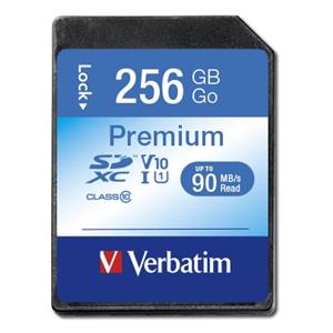 "CARD 256GB Verbatim SDXC Premium Class 10 extern retail"