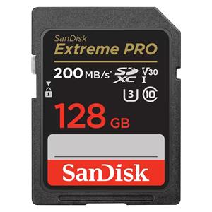 128GB SanDisk Extreme Pro SDXC 200MB/s