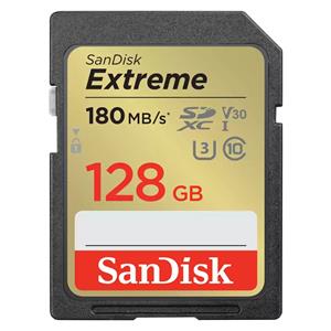 "CARD 128GB SanDisk Extreme SDHC 180MB/s"