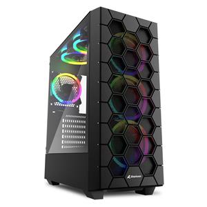 "Midi Sharkoon HEX RGB Black"