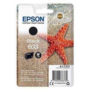 "Epson Tinte 603 C13T03U14020 Schwarz bis zu 150 Seiten"