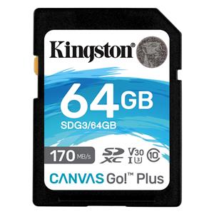 "CARD 64GB Kingston Canvas Go! Plus SDXC 170MB/s"