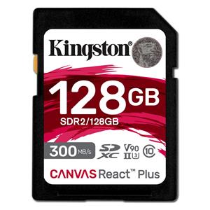 "CARD 128GB Kingston Canvas React Plus SDXC 300MB/s"