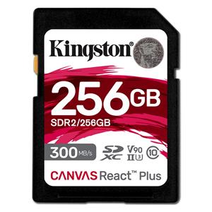 "CARD 256GB Kingston Canvas React Plus SDXC 300MB/s"