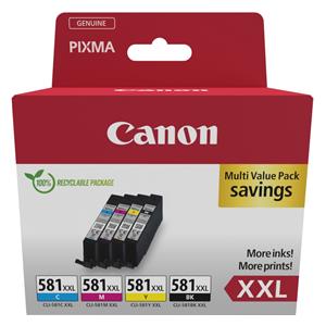 "Canon Tinte CLI-581XXL 1998C007 4er Multipack (BKMCY)"