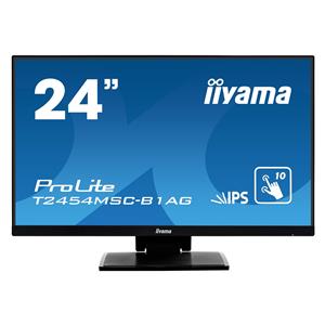iiyama ProLite T2454MSC-B1AG  24"/60,5cm (1920x1080) 16:9 5ms Touchscreen VGA USB HDMI VESA Speaker Full HD monitor, crni