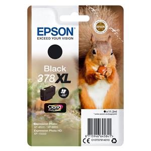 "Epson Tinte 378XL C13T37914010 Schwarz bis zu 500 Seiten"