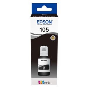 "Epson Tinte 4LB 105 EcoTank Black ink bottle pigmented"