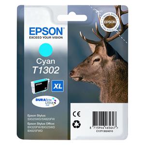 "Epson Tinte 1LB T1302 ink cartridge cyan extra high capacity 10.1ml 1-pack blister without alarm - DURABrite Ultra Ink"