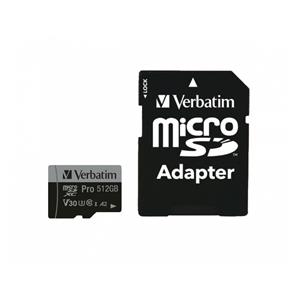"CARD 512GB Verbatim MicroSDHC Pro Class 10 + Adapter retail"