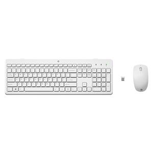 "HP Tastatur+Maus 230 Kabellos Weiß Deutsch"