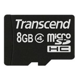 "CARD microSD Card 8GB Transcend SDHC Class4 (ohne Adpater)"