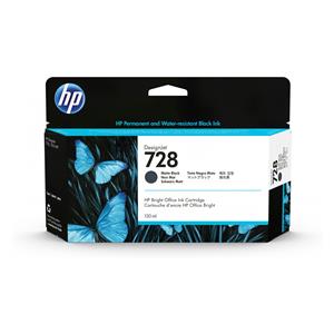 "HP Tinte 728 3WX25A Schwarz Matt"