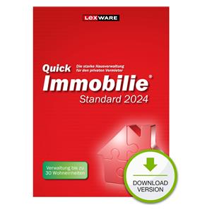 Lexware QuickImmobilie Standard 2024 1 Device, ESD-Download ESD
