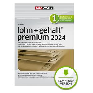 Lexware Lohn+Gehalt Premium 2024 1 Device, ABO (1 Year) - ESD-Download ESD