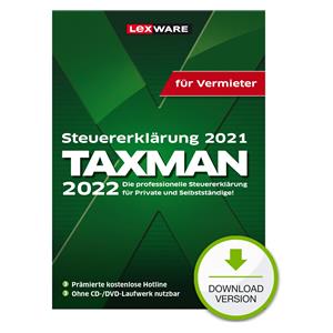 Lexware Taxman 2022 for rental companies - 1 device - ESD download ESD