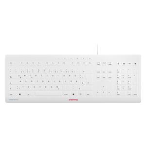 "Cherry Keyboard STREAM PROTECT [DE] white grey"