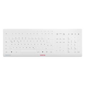 "Cherry Keyboard STREAM PROTECT WIRELESS [DE] white"