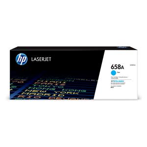 "HP Toner 658A Cyan LaserJet Toner Cartridge"