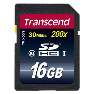 "CARD 16GB TRANSCEND SDHC (Class10)"