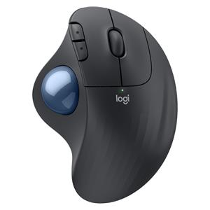 "Logitech ERGO M575S Wireless Trackball - Graphite + Blue Ball"