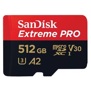 512GB SanDisk Extreme PRO microSDXC 200MB/s + Adapter