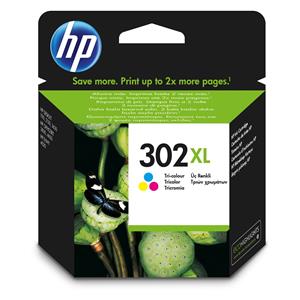 TIN HP Ink 302 XL F6U67AE Color (Cyan/Magenta/Gelb)