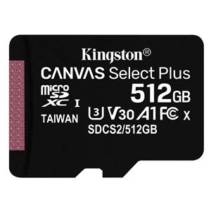 "CARD 512GB Kingston Canvas Select Plus microSDXC 100MB/s"